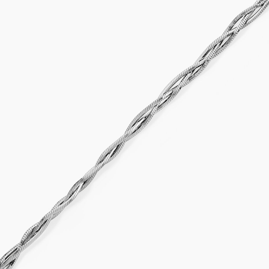 Bracelet Eira Argent Blanc - Bracelets cha&icirc;ne Femme | Histoire d&rsquo;Or