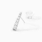 Boucles D'oreilles Pendantes Georas Or Blanc Oxyde - Boucles d'oreilles pendantes Femme | Histoire d&rsquo;Or