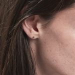 Boucles D'oreilles Puces Or Rose Fidelia - Clous d'oreilles Femme | Histoire d&rsquo;Or