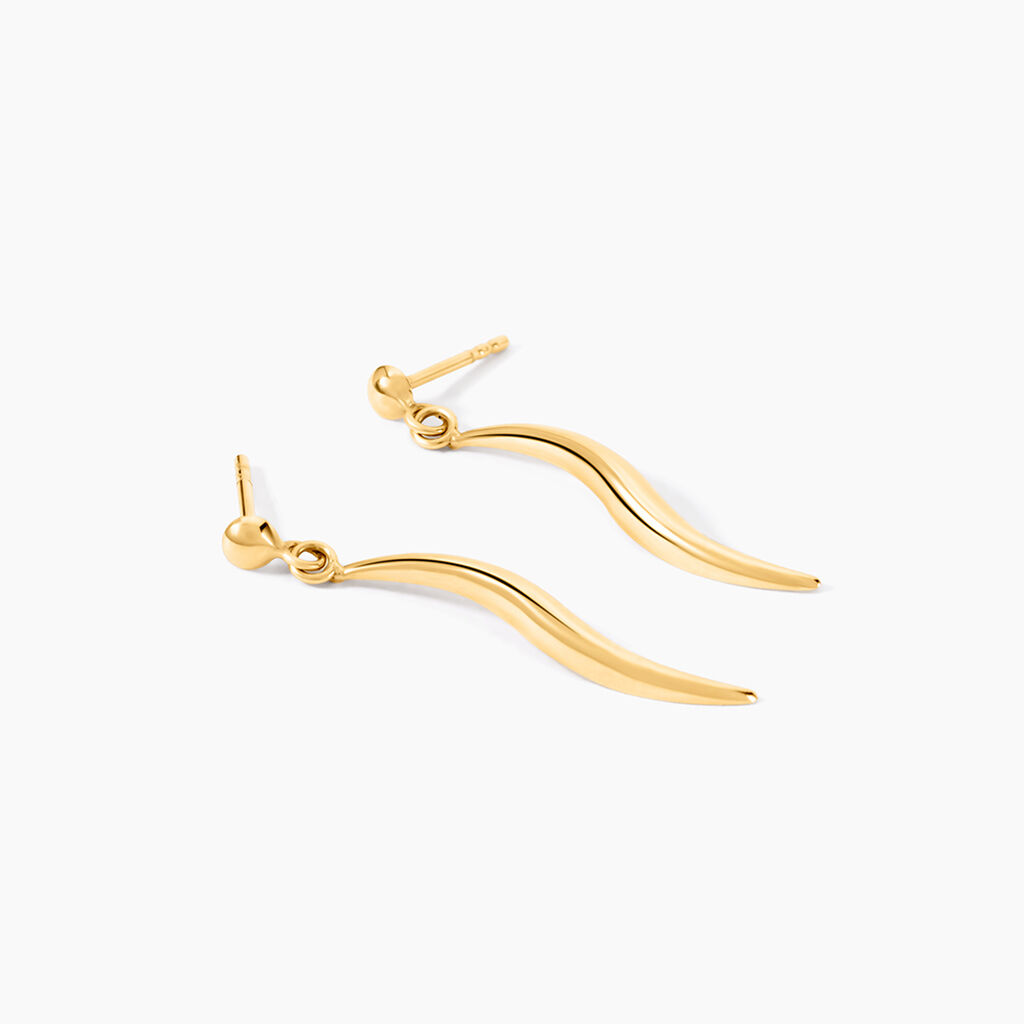 Boucles D'Oreilles Pendantes Suvi Or Jaune - Boucles d'oreilles pendantes Femme | Histoire d&rsquo;Or