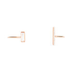 Bracelet Jonc Argent Rose Tea Oxyde De Zirconium - Bracelets joncs Femme | Histoire d&rsquo;Or