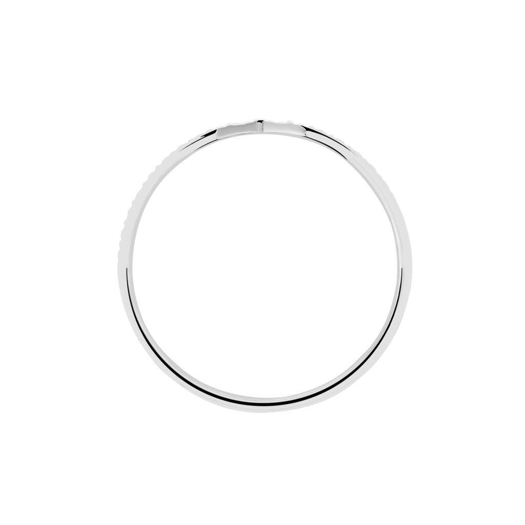 Alliance Or Blanc Diamantee - Alliances Unisex | Histoire d’Or