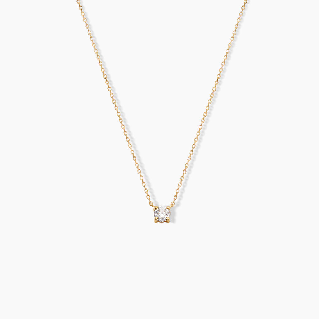 Collier Or Jaune Aphrodite Diamant - Colliers Femme | Histoire d’Or