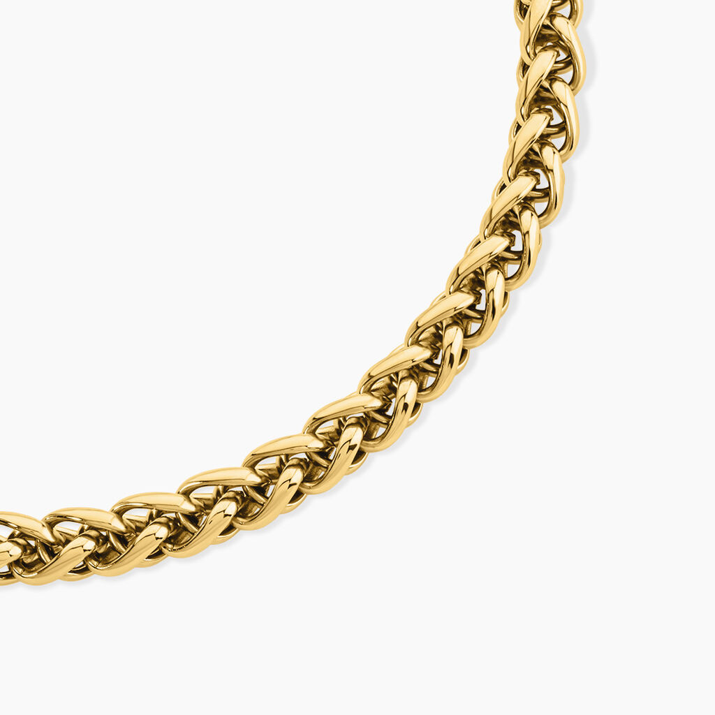 Collier Manolia Acier Jaune - Bijoux sans pierre Femme | Histoire d&rsquo;Or