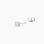 Boucle D'oreille Puce Unitaire Victoria Or Blanc Diamant - Piercings d'oreilles Famille | Histoire d&rsquo;Or