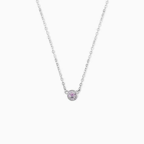 Collier Auxana Argent Blanc Oxyde De Zirconium - Colliers fantaisie Femme | Histoire d’Or