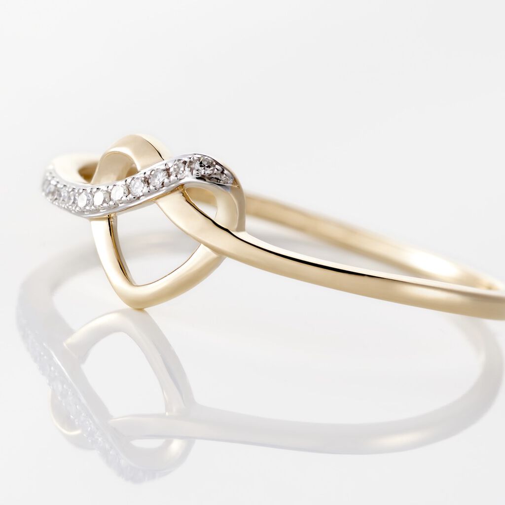 Bague Mona-lisa Or Jaune Diamants - Bagues avec pierre Femme | Histoire d&rsquo;Or