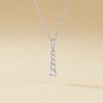 Collier Henriet Argent Blanc Oxyde De Zirconium - Colliers fantaisie Femme | Histoire d&rsquo;Or