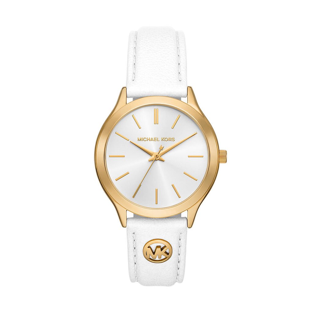 Montre Michael Kors Slim Runway Blanc - Montres Femme | Histoire d&rsquo;Or