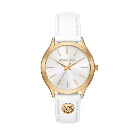 Montre Michael Kors Slim Runway Blanc - Montres Femme | Histoire d&rsquo;Or