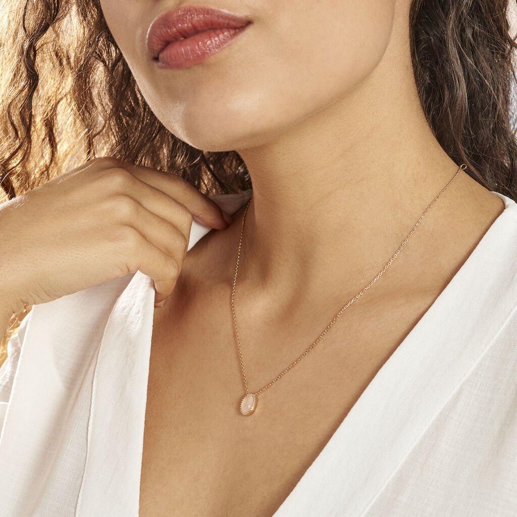 Collier Plaqué Or Jaune Phileas Quartz - Colliers Femme | Histoire d’Or