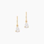 Boucles D'oreilles Puces Kalyne Or Jaune Oxyde De Zirconium - Boucles d'oreilles pendantes Femme | Histoire d&rsquo;Or