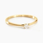 Bague Solitaire One Or Jaune Diamant - Bagues solitaires Femme | Histoire d&rsquo;Or