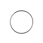 Alliance Marya Carree Diamantee Ruban Plat Or Blanc - Alliances Unisex | Histoire d&rsquo;Or