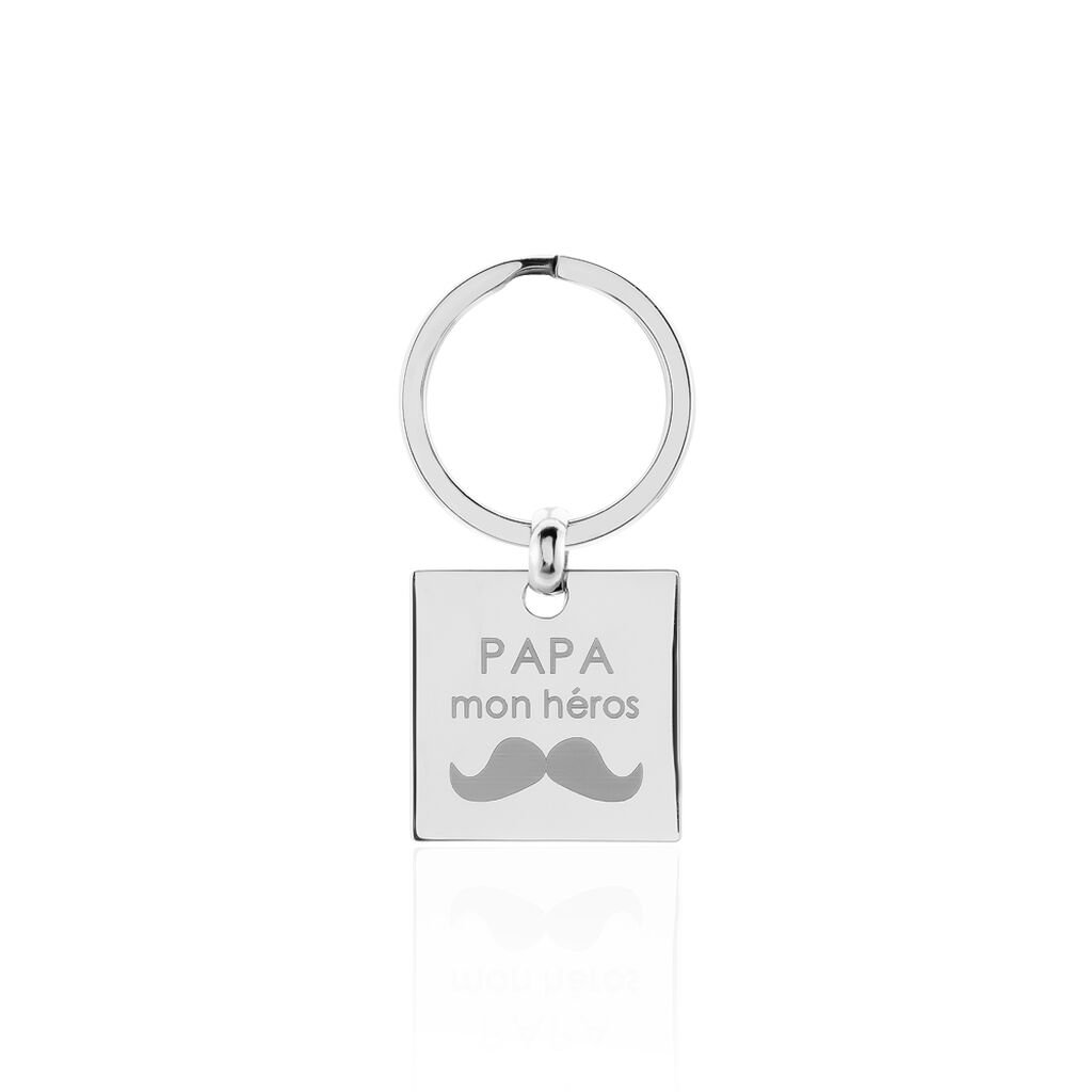 Porte Clefs Pandore Acier Blanc - Autres bijoux Homme | Histoire d’Or