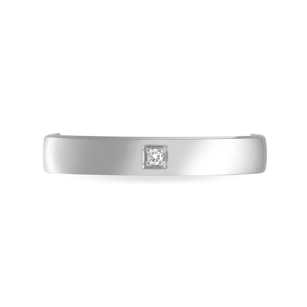 Alliance Celeste Or Blanc Diamant - Alliances Famille | Histoire d’Or