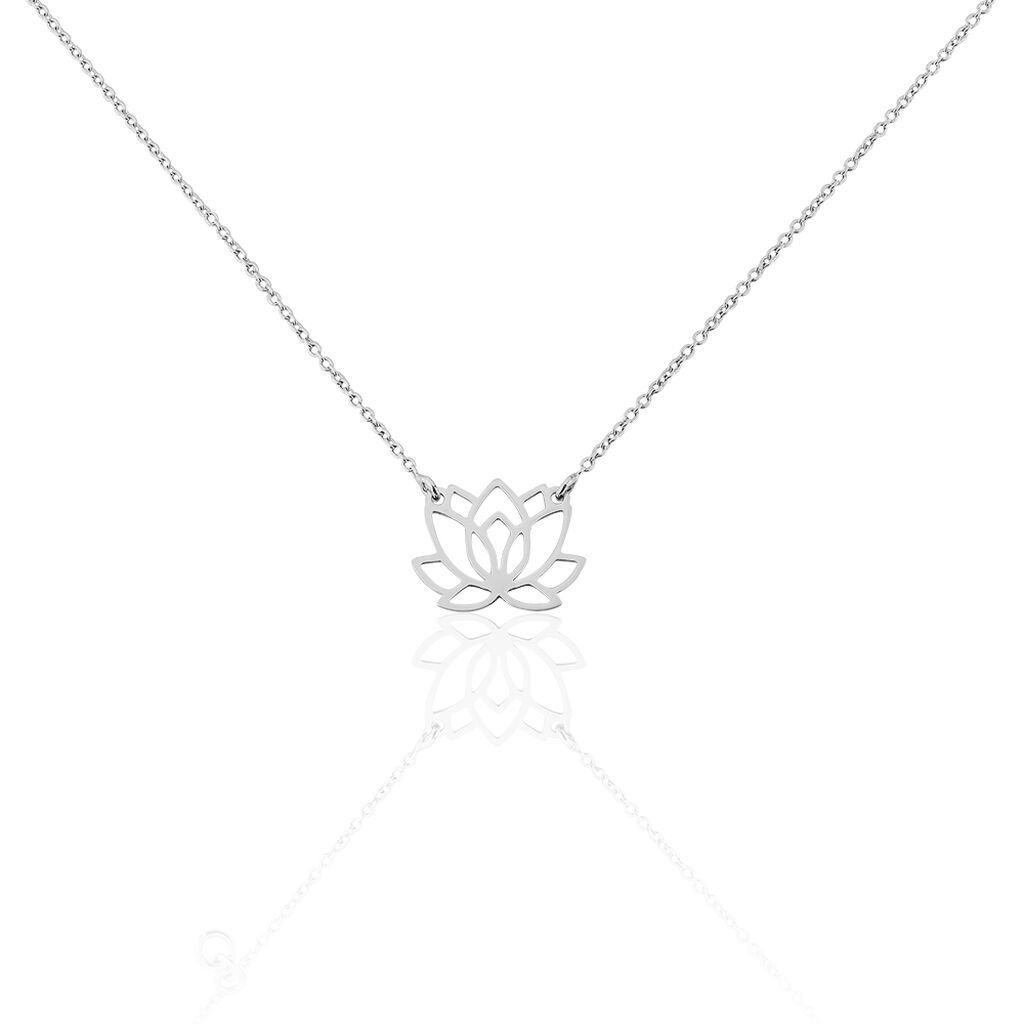 Collier Maylie Argent Blanc - Colliers fantaisie Femme | Histoire d&rsquo;Or