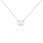 Collier Maylie Argent Blanc - Colliers fantaisie Femme | Histoire d&rsquo;Or