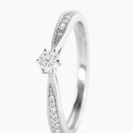 Bague Solitaire Symphonie Or Blanc Diamant - Bagues solitaires Femme | Histoire d&rsquo;Or
