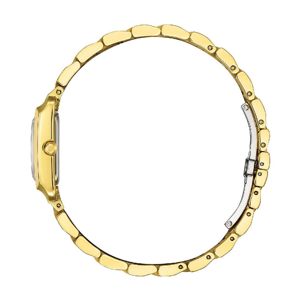 Montre Citizen Ladies Square Nacre Blanche - Montres solaires Femme | Histoire d&rsquo;Or