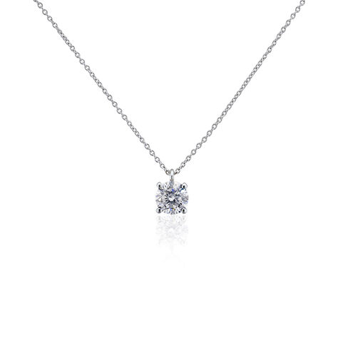 Collier Solitaire Argent Lylwenn - Colliers fantaisie Femme | Histoire d’Or