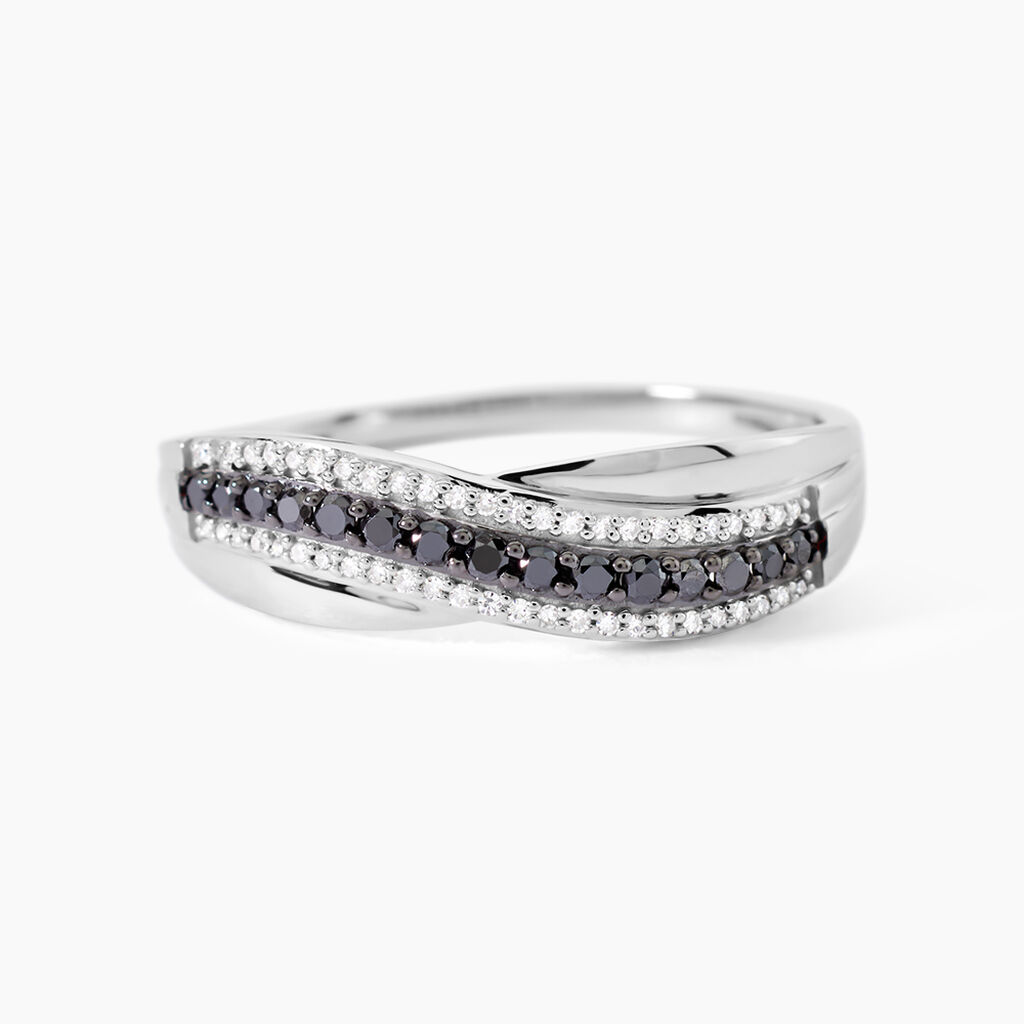 Bague Calliste Or Blanc Diamant - Bagues avec pierre Femme | Histoire d&rsquo;Or
