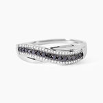 Bague Calliste Or Blanc Diamant - Bagues avec pierre Femme | Histoire d&rsquo;Or