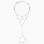 Bijou De Main Irina Argent Blanc - Bracelets Femme | Histoire d&rsquo;Or