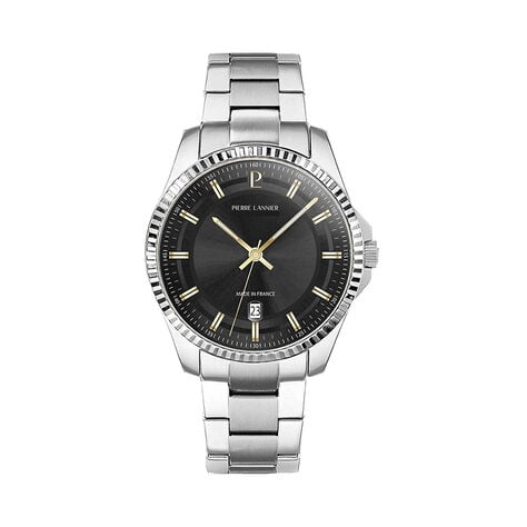 Montre Pierre Lannier Lannier Metropolitain 40 Noir - Montres Homme | Histoire d&rsquo;Or