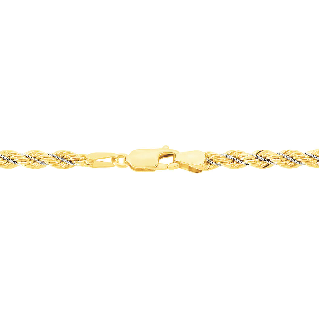 Bracelet Jerry Maille Corde Et Venitienne Or Bicolore - Bracelets chaîne Femme | Histoire d’Or