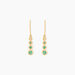 Boucles D'oreilles Pendantes Josephine Or Jaune Emeraude - Boucles d'oreilles pendantes Femme | Histoire d’Or