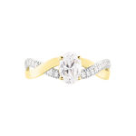 Bague Candice Or Jaune Oxyde De Zirconium - Bagues solitaires Femme | Histoire d&rsquo;Or