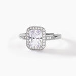 Bague Solitaire Pilar Argent Blanc Oxyde De Zirconium - Bagues solitaires Femme | Histoire d&rsquo;Or