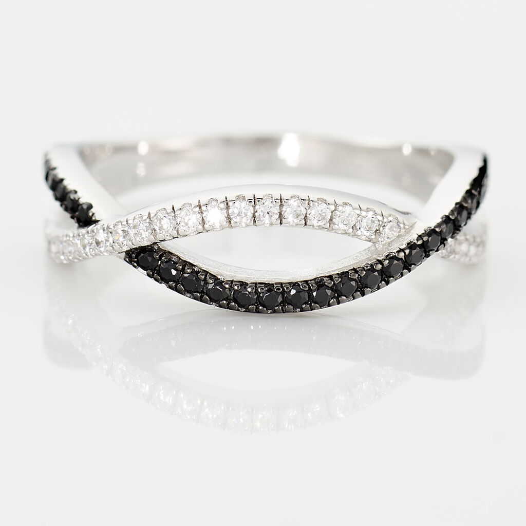 Bague Prudentia Argent Blanc Oxyde De Zirconium - Bagues avec pierre Femme | Histoire d&rsquo;Or