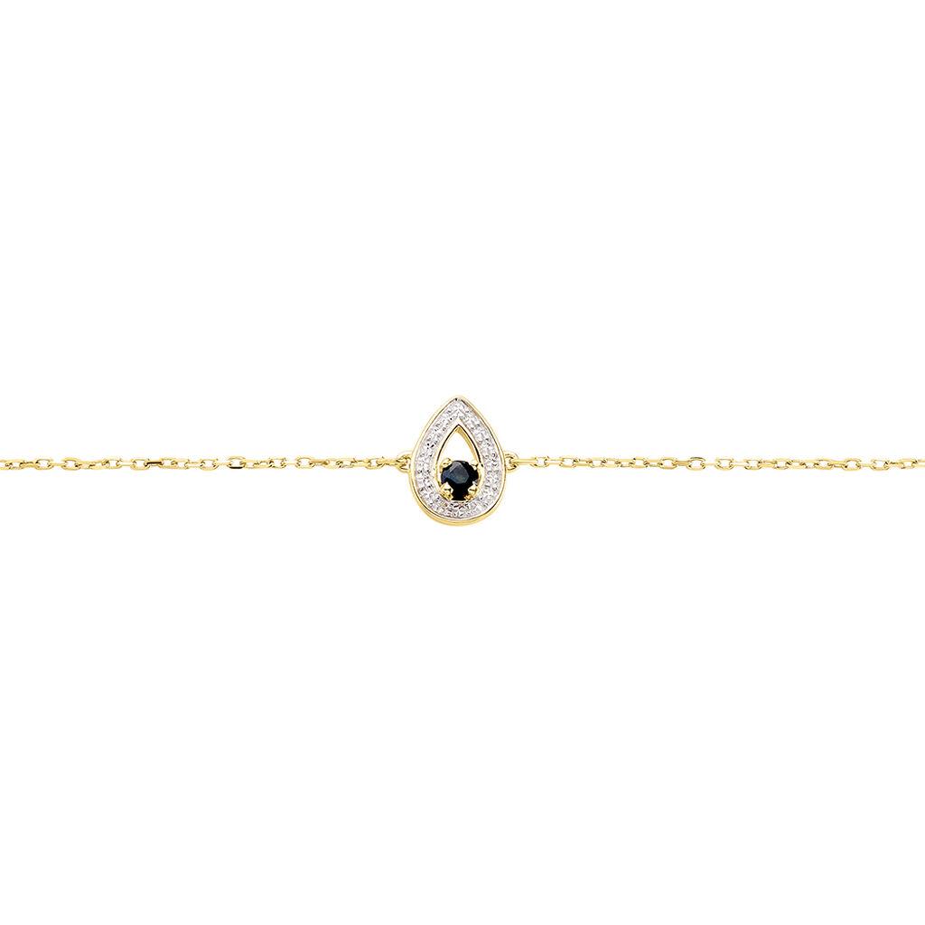Bracelet Lareyna Or Bicolore Saphir - Bracelets Femme | Histoire d’Or