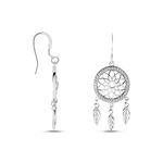 Boucles D'oreilles Pendantes Nemetona Argent Blanc Oxyde - Boucles d'oreilles pendantes Femme | Histoire d&rsquo;Or