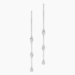 Boucles D'oreilles Pendantes Themis Argent Blanc Oxyde De Zirconium - Boucles d'oreilles fantaisie Femme | Histoire d&rsquo;Or
