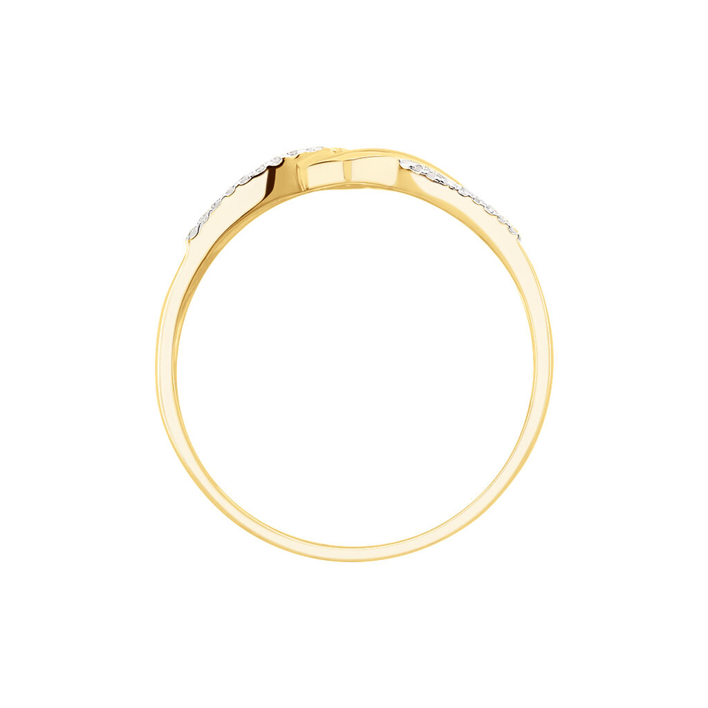 Bague Morgana Or Jaune Diamant - Bagues avec pierre Femme | Histoire d&rsquo;Or