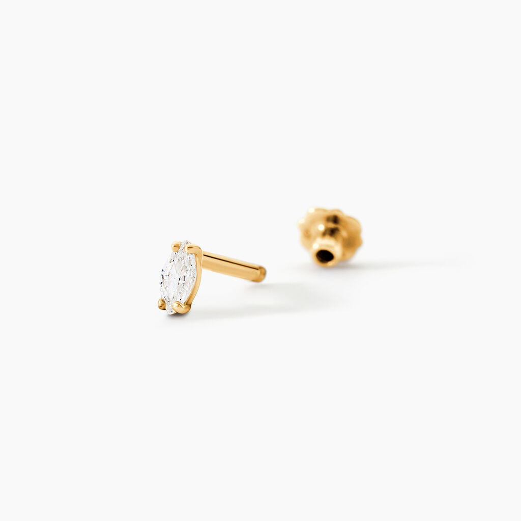 Piercing D'oreille Or Jaune Albiza Oxyde De Zirconium - Piercing H&eacute;lix Femme | Histoire d&rsquo;Or