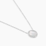 Collier Nawala Argent Blanc Oxyde De Zirconium Et Nacre - Colliers fantaisie Femme | Histoire d&rsquo;Or