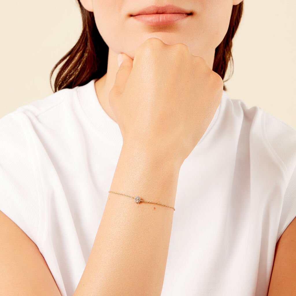 Bracelet Oliviane Argent Jaune Oxyde De Zirconium - Nouveautés Femme | Histoire d’Or