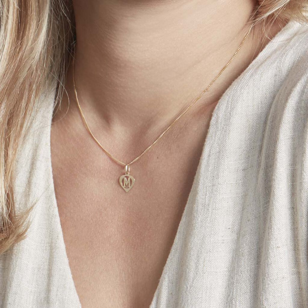 Pendentif Eudocie Coeur Lettre Or Jaune - Pendentifs Femme | Histoire d’Or