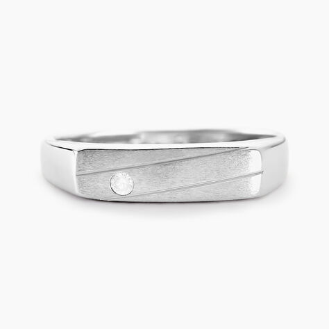 Chevali&egrave;re Michel Argent Blanc Oxyde De Zirconium - Bagues solitaires Homme | Histoire d&rsquo;Or