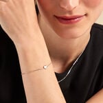 Bracelet Elodia Argent Blanc - Bracelets Femme | Histoire d&rsquo;Or