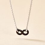 Collier Celinia Argent Blanc C&eacute;ramique Et Oxyde De Zirconium - Colliers fantaisie Femme | Histoire d&rsquo;Or