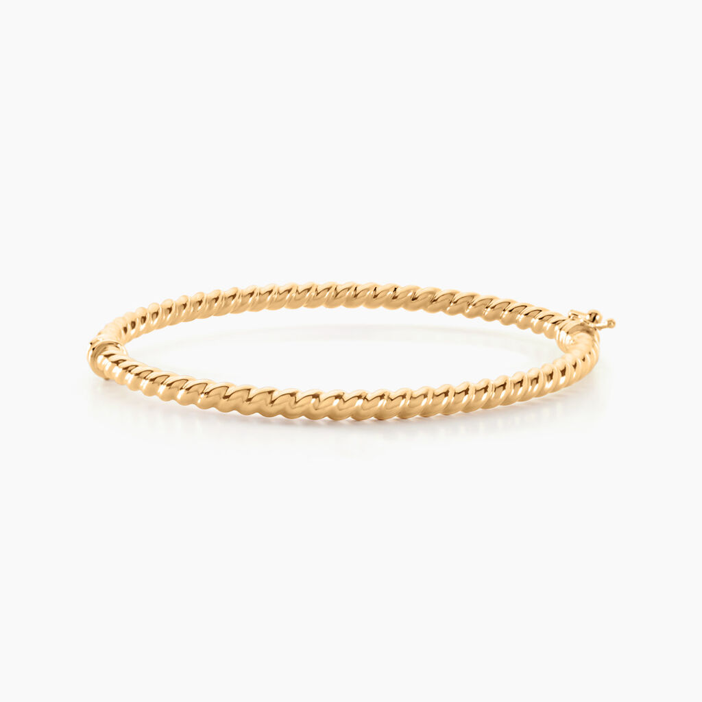 Bracelet Jonc Fritzi Torsade Or Jaune - Bracelets joncs Femme | Histoire d’Or