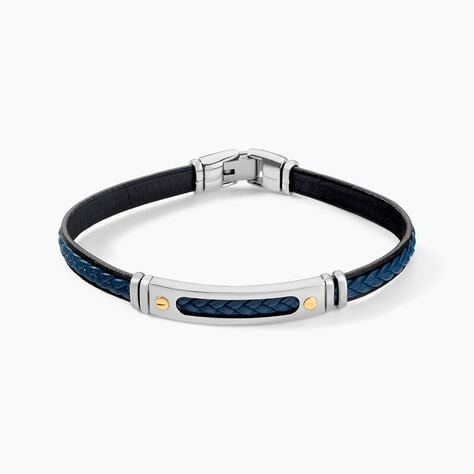 Bracelet Jourdan Cuir Bleu - Bracelets Homme | Histoire d’Or