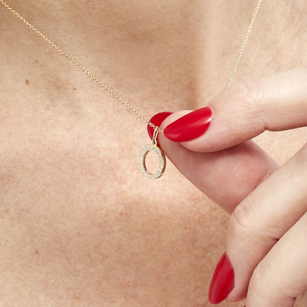 Pendentif Lettre O Or Jaune Oxyde - Pendentifs Famille | Histoire d’Or