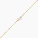 Bracelet Frang Or Jaune Oxyde De Zirconium - F&ecirc;te des m&egrave;res Femme | Histoire d&rsquo;Or