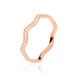 Bague Jasmyn Argent Rose Oxyde De Zirconium - Bagues avec pierre Femme | Histoire d’Or